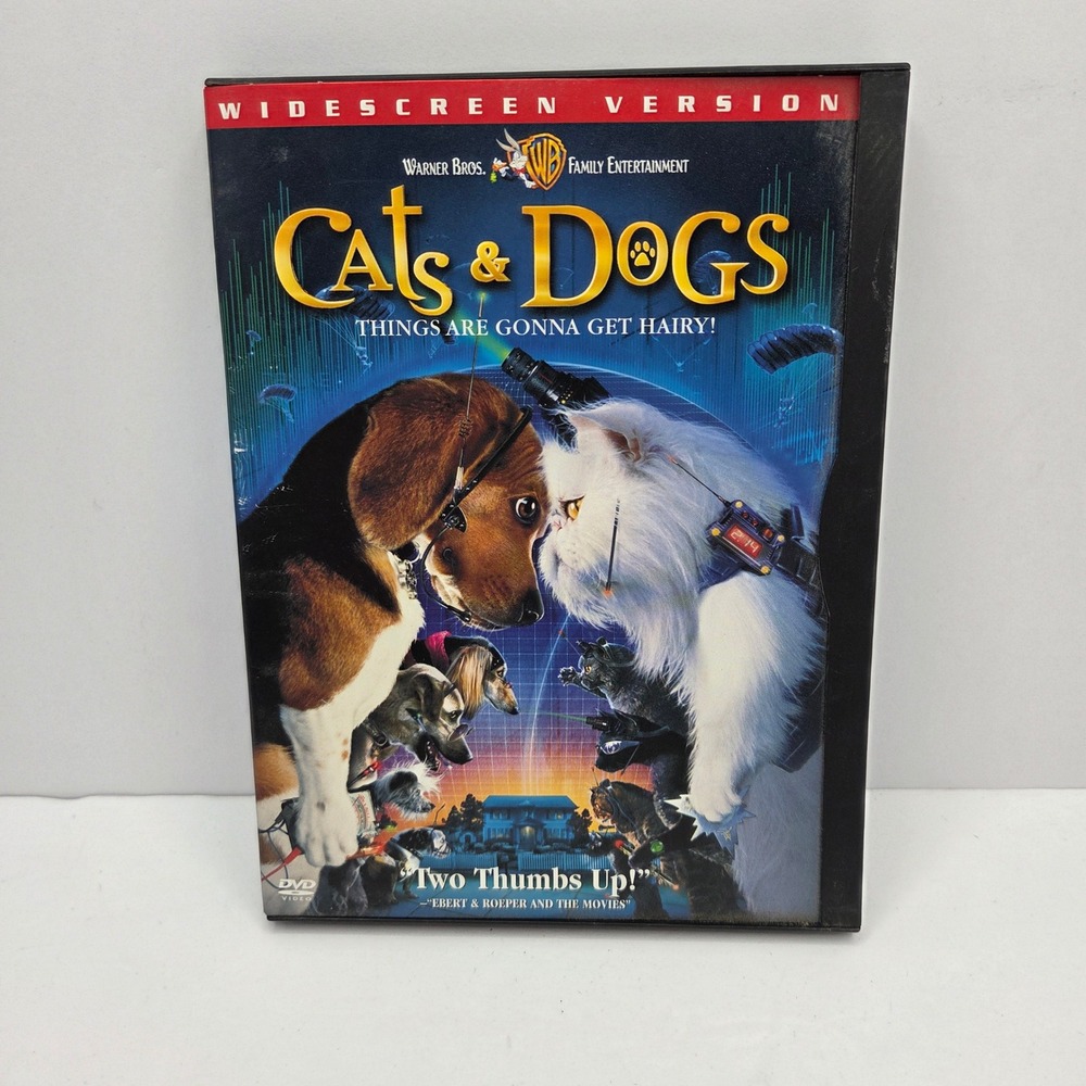 Cats & Dogs DVD Widescreen 2001 Family Comedy Jeff Goldblum Movie